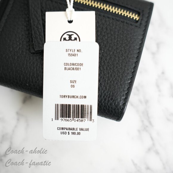 NWT Tory Burch Britten Leather Mini Satchel Crossbody & Wallet in Black *SET* - Picture 4 of 16